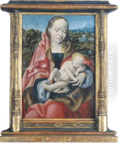 The Virgin And Child Oil Painting by Joos Van Cleve