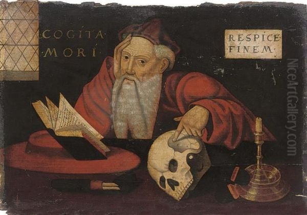 Saint Jerome In His Study Oil Painting by Joos Van Cleve