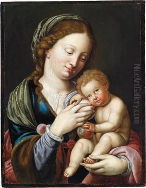 Madonna Con Gesu Bambino Oil Painting by Joos Van Cleve