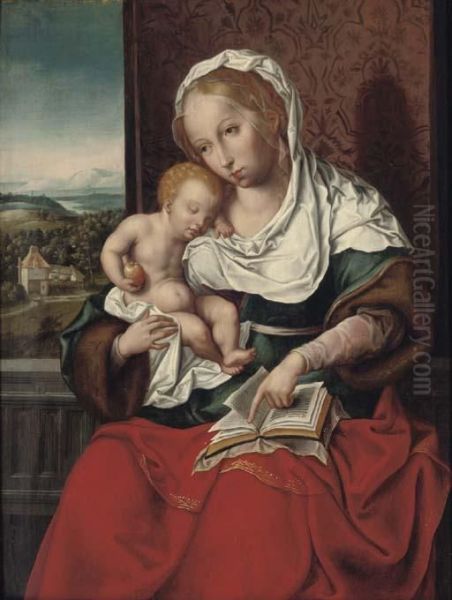 The Virgin And Child Oil Painting by Joos Van Cleve