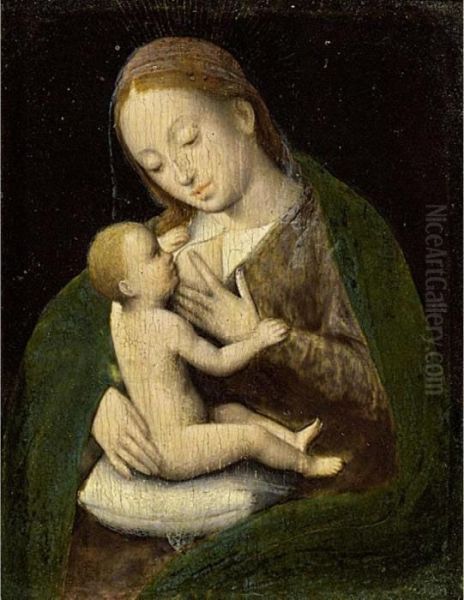 Madonna And Child Oil Painting by Joos Van Cleve