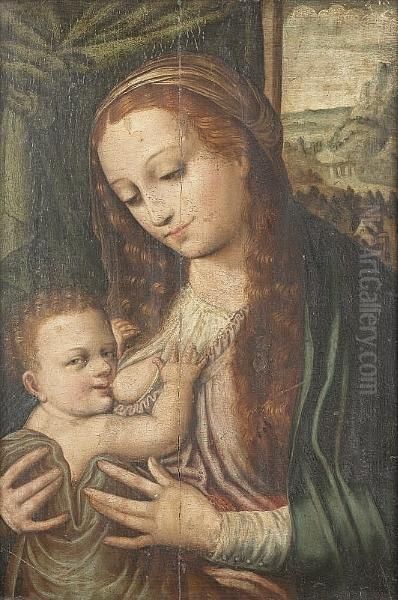 The Virgin And Child Oil Painting by Joos Van Cleve