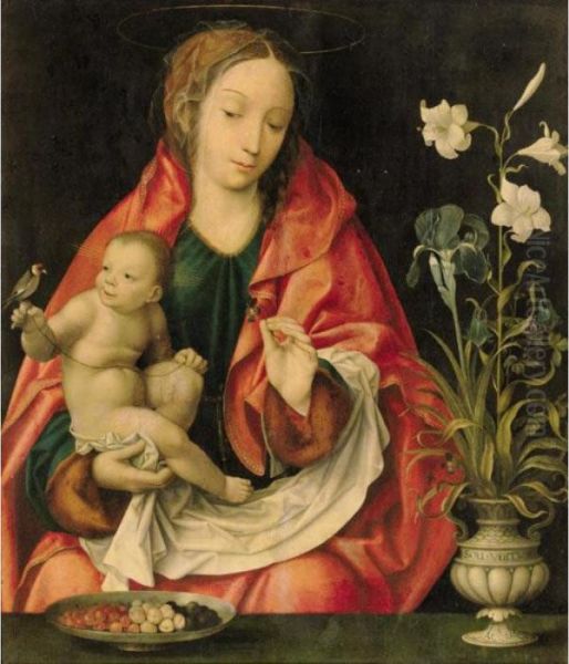 The Virgin And Child Oil Painting by Joos Van Cleve