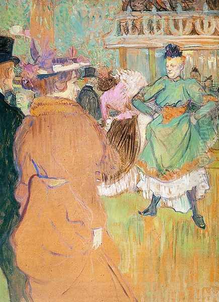 The Beginning of the Quadrille at the Moulin Rouge 1892 Oil Painting by Henri De Toulouse-Lautrec