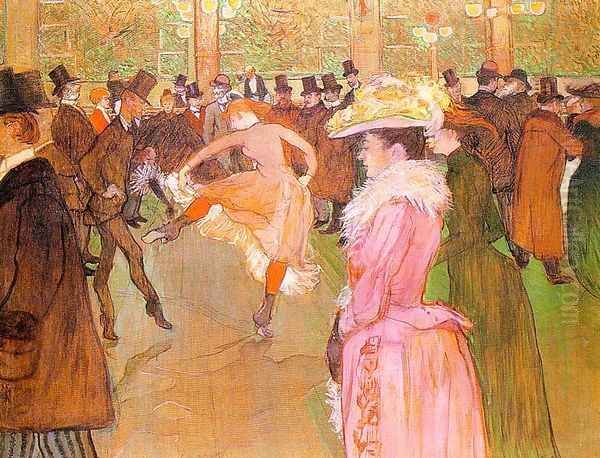 Training of the New Girls by Valentin at the Moulin Rouge 1889-90 Oil Painting by Henri De Toulouse-Lautrec