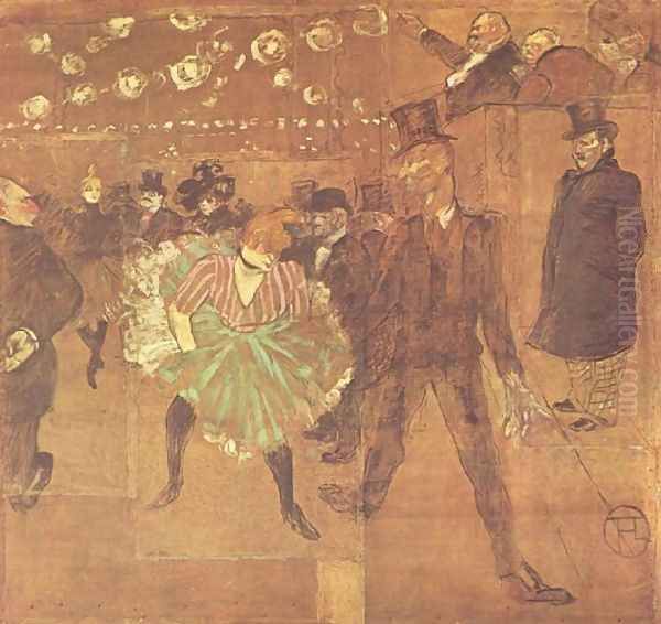 Party In Thr Moulin Rouge Ii Jpg Oil Painting by Henri De Toulouse-Lautrec