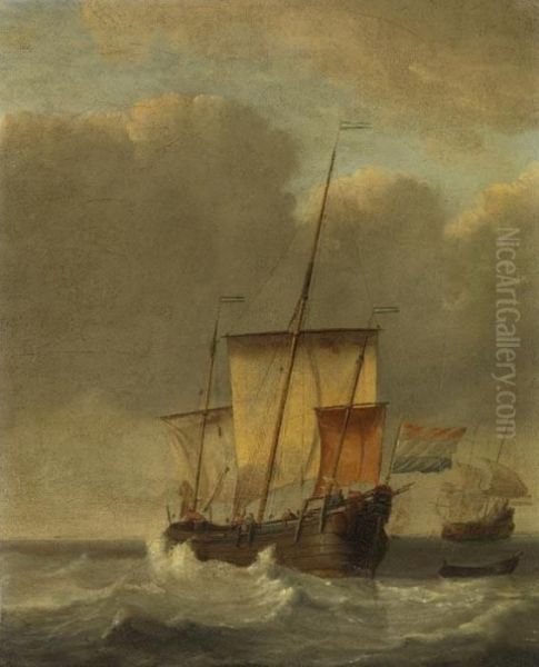 Die Leichte Brise Oil Painting by Willem van de, the Elder Velde