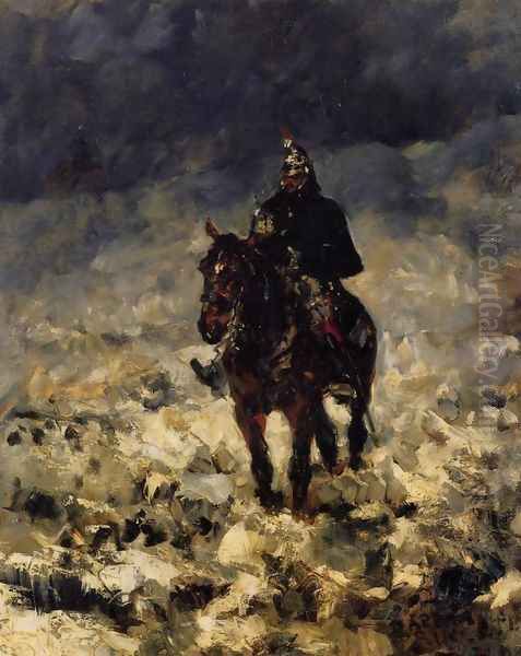 Cuirassxier Oil Painting by Henri De Toulouse-Lautrec