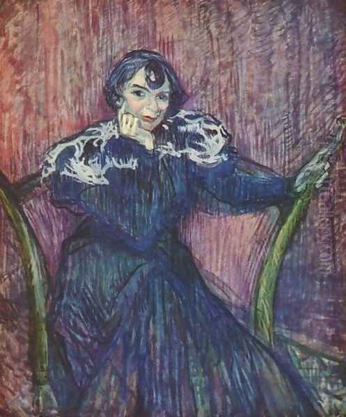 Berthe Bady Oil Painting by Henri De Toulouse-Lautrec