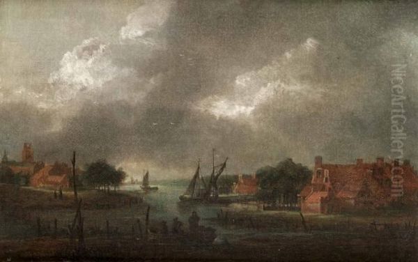 Mansken Oil Painting by Aert van der Neer