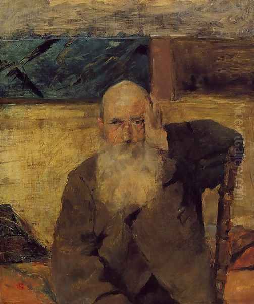 Old Man At Celeyran Oil Painting by Henri De Toulouse-Lautrec