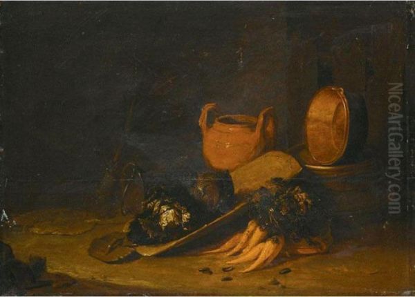 Still Life Oil Painting by Egbert van der Poel