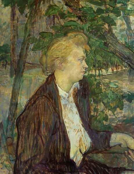 Gabrielle Oil Painting by Henri De Toulouse-Lautrec