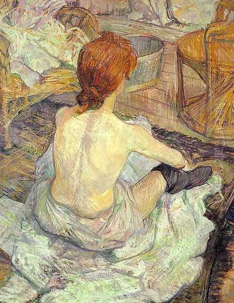 La Toilette 1889 Oil Painting by Henri De Toulouse-Lautrec