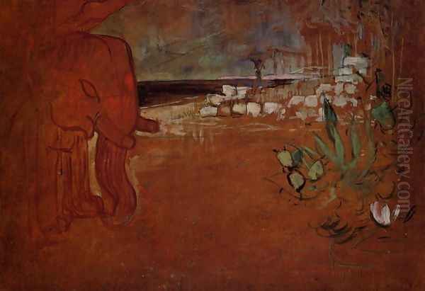 Indian Decor Oil Painting by Henri De Toulouse-Lautrec