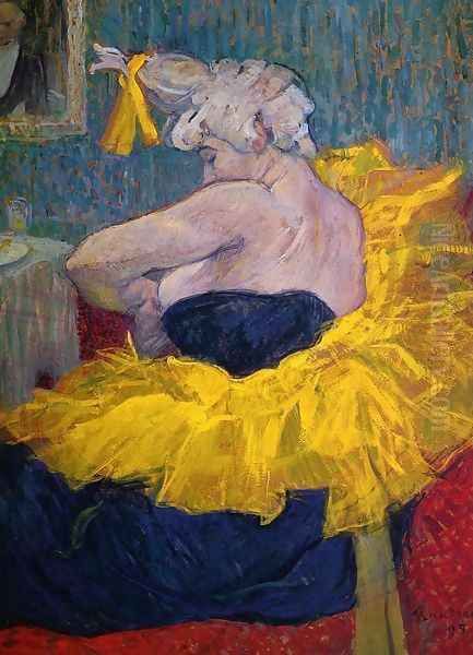 The Clownesse Cha U Kao At The Moulin Rouge Ii Oil Painting by Henri De Toulouse-Lautrec