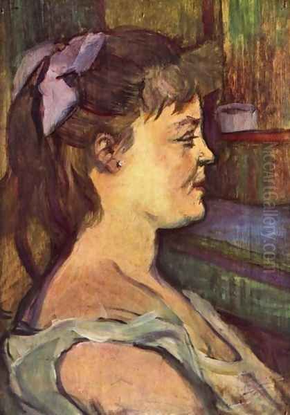 House Woman Oil Painting by Henri De Toulouse-Lautrec