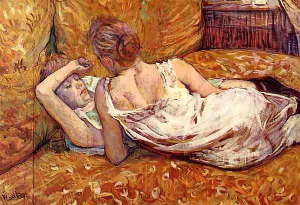 Devotion: the Two Girlfriends Oil Painting by Henri De Toulouse-Lautrec