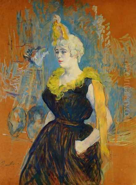 The Clownesse Cha U Kao Oil Painting by Henri De Toulouse-Lautrec