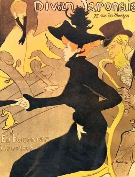 Japanese Diva 1893 Oil Painting by Henri De Toulouse-Lautrec