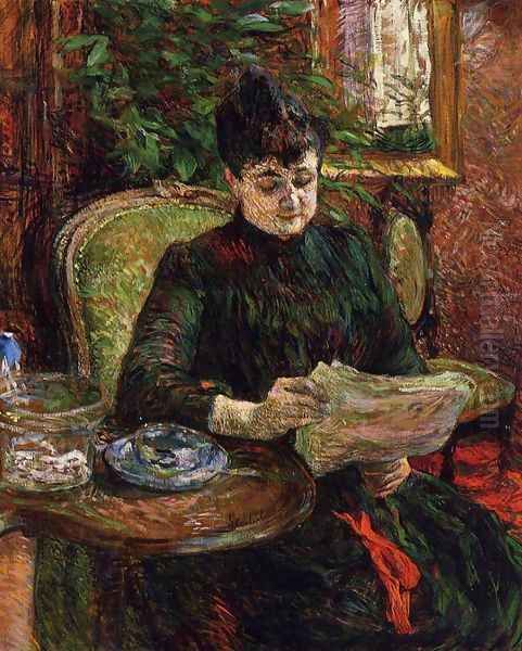 Madame Aline Gibert Oil Painting by Henri De Toulouse-Lautrec