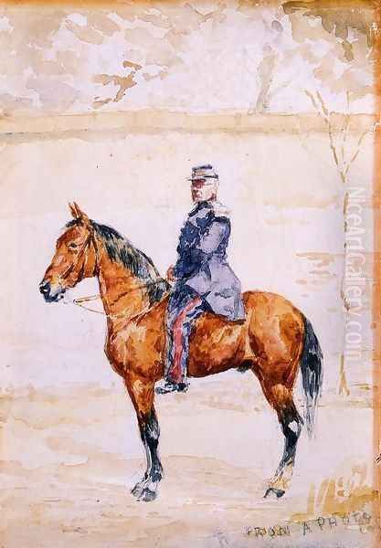 The General At The River Oil Painting by Henri De Toulouse-Lautrec