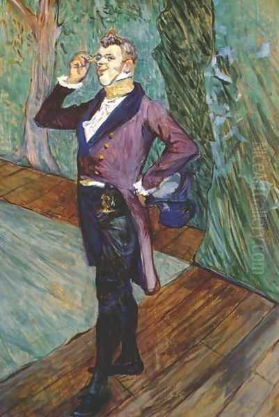 The Actor Henry Samary Oil Painting by Henri De Toulouse-Lautrec