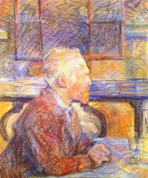 Portrait Of Vincent Van Gogh Oil Painting by Henri De Toulouse-Lautrec