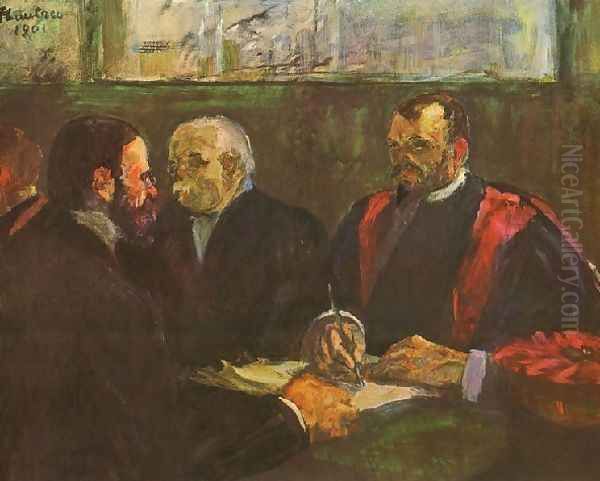 Examination At Faculty Of Medicine Oil Painting by Henri De Toulouse-Lautrec