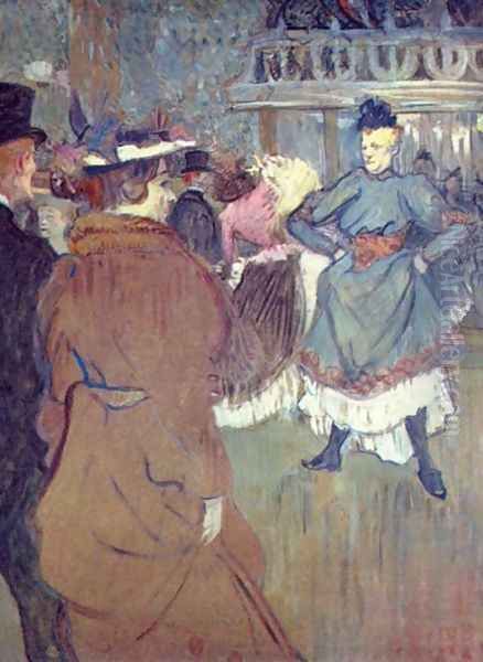 In The Moulin De La Galette Iii Oil Painting by Henri De Toulouse-Lautrec