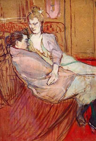 Two Friends Oil Painting by Henri De Toulouse-Lautrec