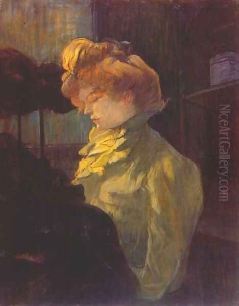 The Modiste Oil Painting by Henri De Toulouse-Lautrec