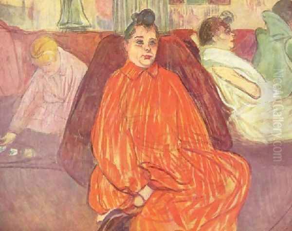 The Madam Oil Painting by Henri De Toulouse-Lautrec