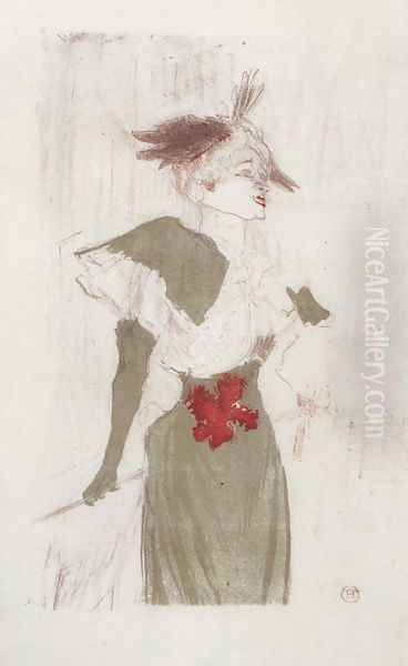 Mademoiselle Marcelle Lender, Standing Oil Painting by Henri De Toulouse-Lautrec