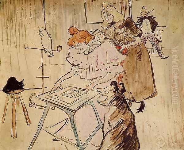 The Motograph Oil Painting by Henri De Toulouse-Lautrec