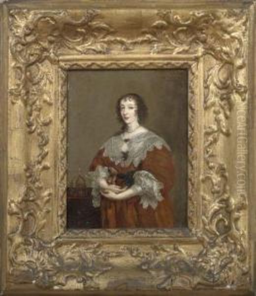 Queen Henrietta Maria Oil Painting by Sir Anthony Van Dyck