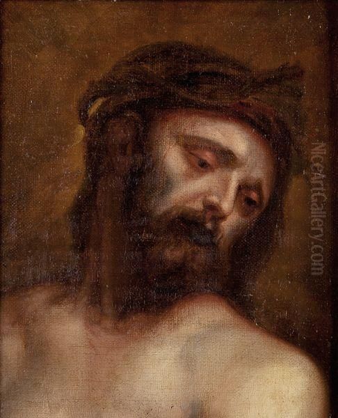 Visage Du Christ Oil Painting by Sir Anthony Van Dyck