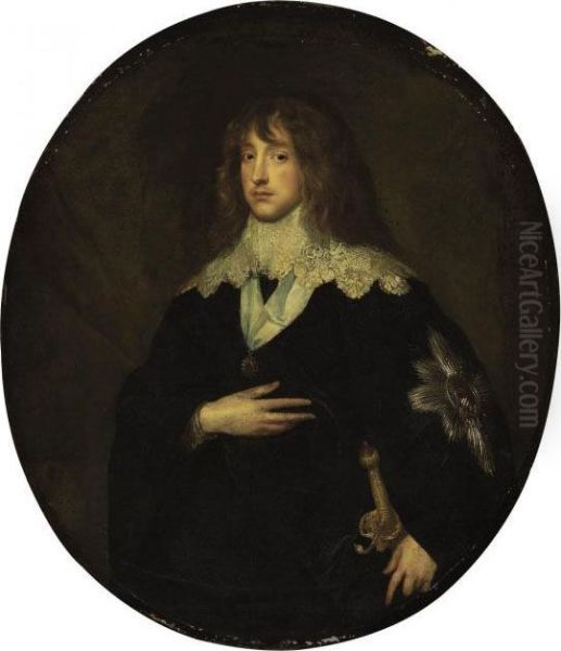 Portrait Of Charles Louis Oil Painting by Sir Anthony Van Dyck