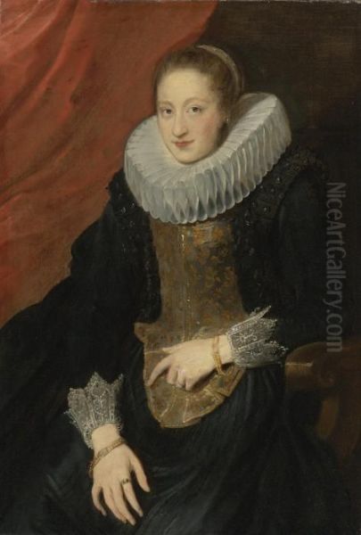 Portrait Of A Lady Oil Painting by Sir Anthony Van Dyck