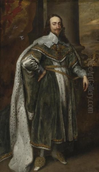 Portrait Of Charles Oil Painting by Sir Anthony Van Dyck