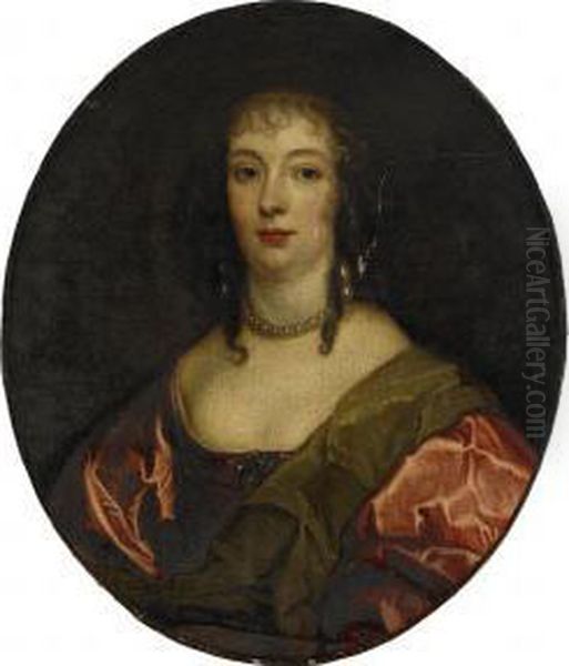 Portratt Forestallande Ann Carr - Grevinnan Bedford Oil Painting by Sir Anthony Van Dyck