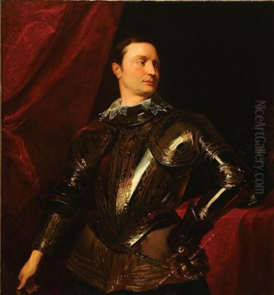 Portrait Of A Young General Oil Painting by Sir Anthony Van Dyck