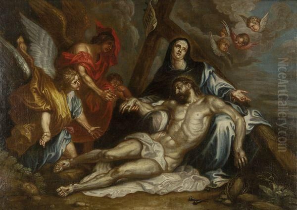 La Deploration Sur Le Corps Du Christ Oil Painting by Sir Anthony Van Dyck