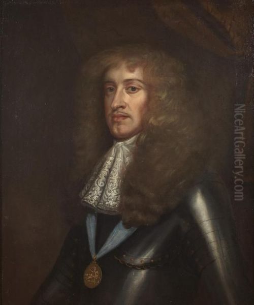 Half Length Portrait Of King James Ii In Armour Oil Painting by Sir Anthony Van Dyck