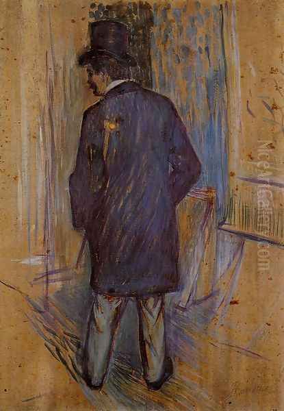 Monsieur Louis Pascal from the Rear Oil Painting by Henri De Toulouse-Lautrec