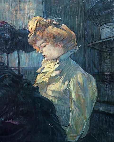 The Milliner Oil Painting by Henri De Toulouse-Lautrec