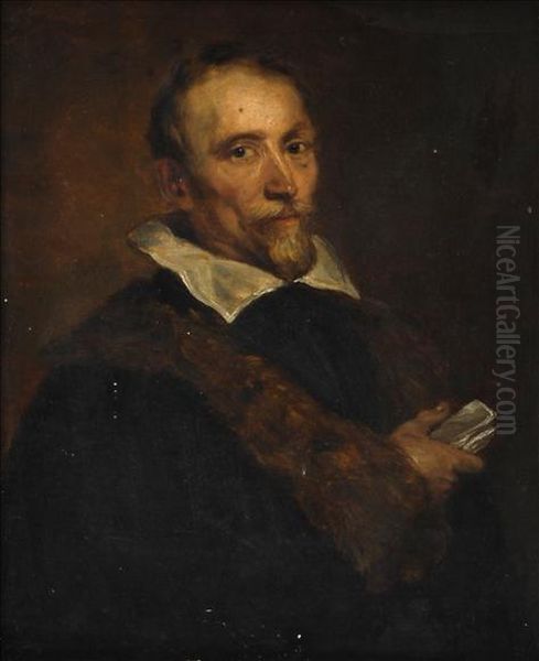 Portrait Of Janvan Den Wouwer Oil Painting by Sir Anthony Van Dyck