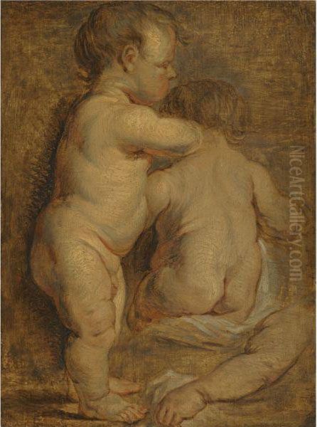 Study For Putti Oil Painting by Sir Anthony Van Dyck