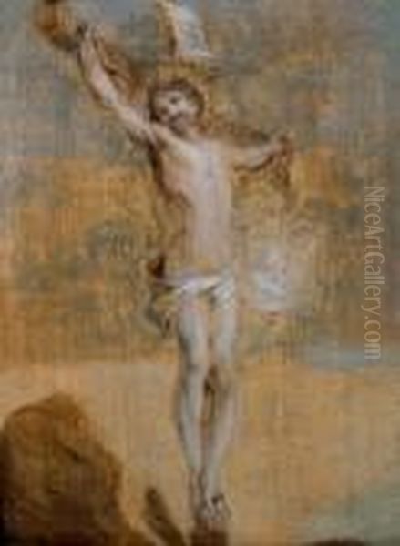 Christ En Croix, Esquisse Oil Painting by Sir Anthony Van Dyck