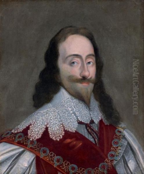 Portrait De Charles Ier Oil Painting by Sir Anthony Van Dyck